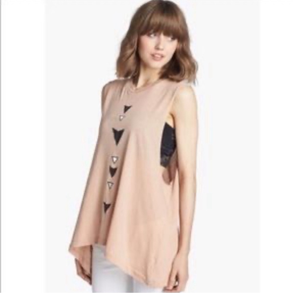 Wildfox triangle arrows muscle tee